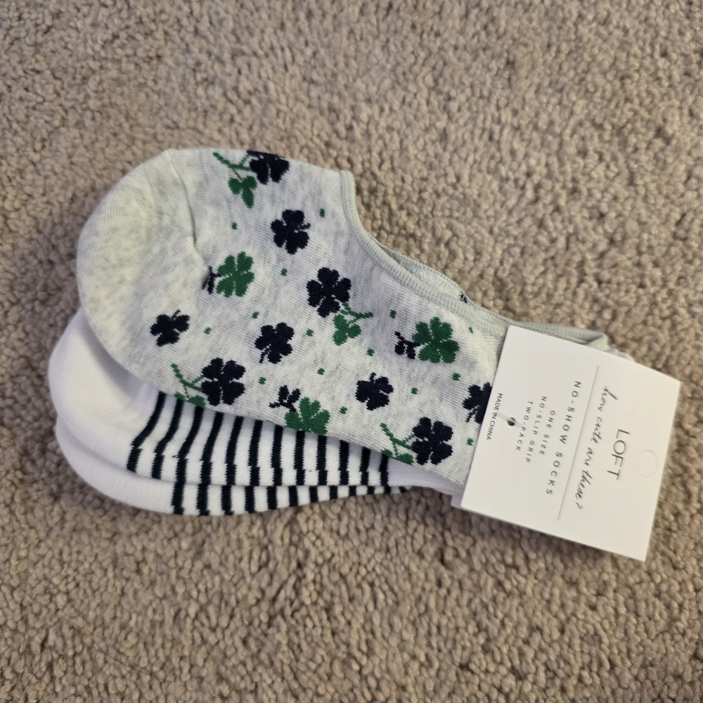 3for21 Loft No show socks Clover And Stripes